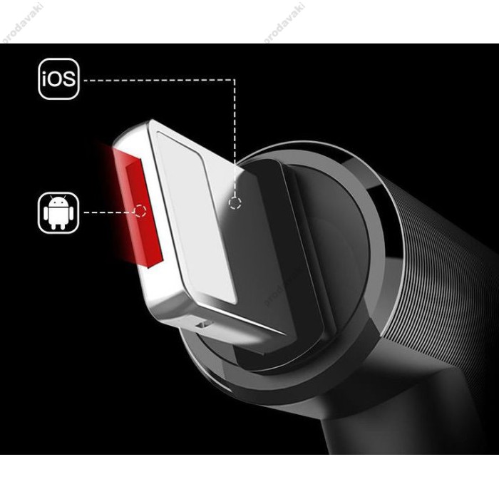Кабель USB Baseus T-Type Lightning CALTX-A01 чорний