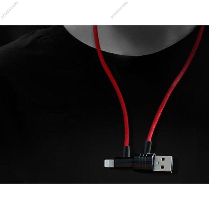Кабель USB Baseus T-Type Lightning CALTX-A01 чорний