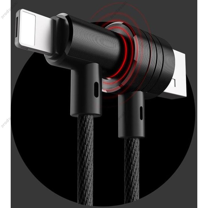 Кабель USB Baseus T-Type Lightning CALTX-A01 чорний