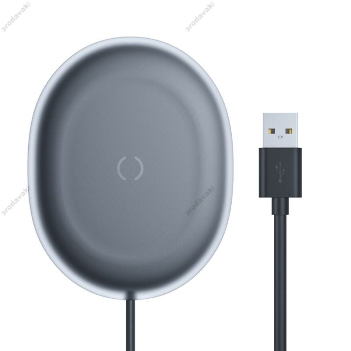 Бездротовий зарядний пристрій Baseus Jelly Wireless Charger 15W Black