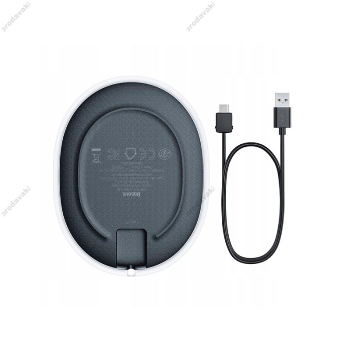 Бездротовий зарядний пристрій Baseus Jelly Wireless Charger 15W Black