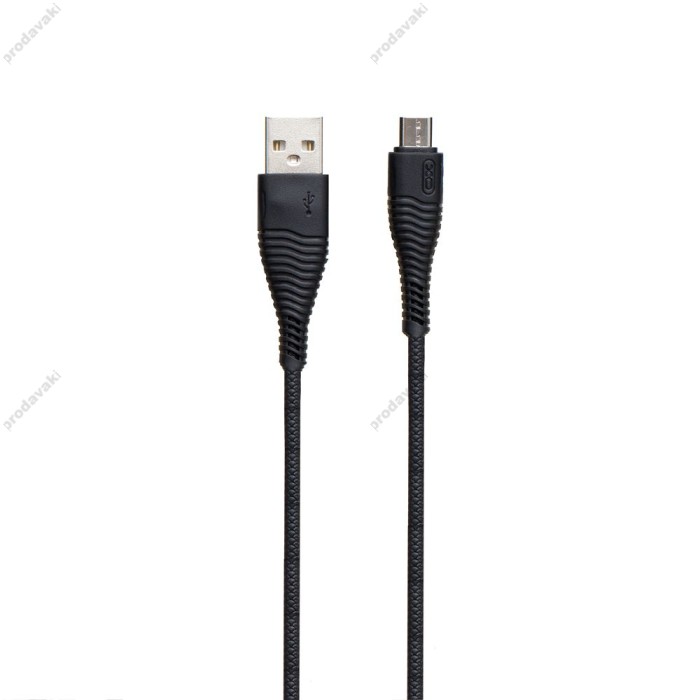 Кабель USB XO NB48 microUSB (1.0m) чорний