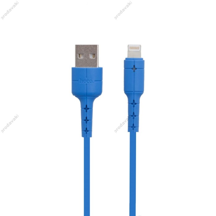 Кабель USB Hoco X30 Star Lightning 2.0A (1.2 m) синій