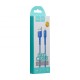 Кабель USB Hoco X30 Star Lightning 2.0A (1.2 m) синій