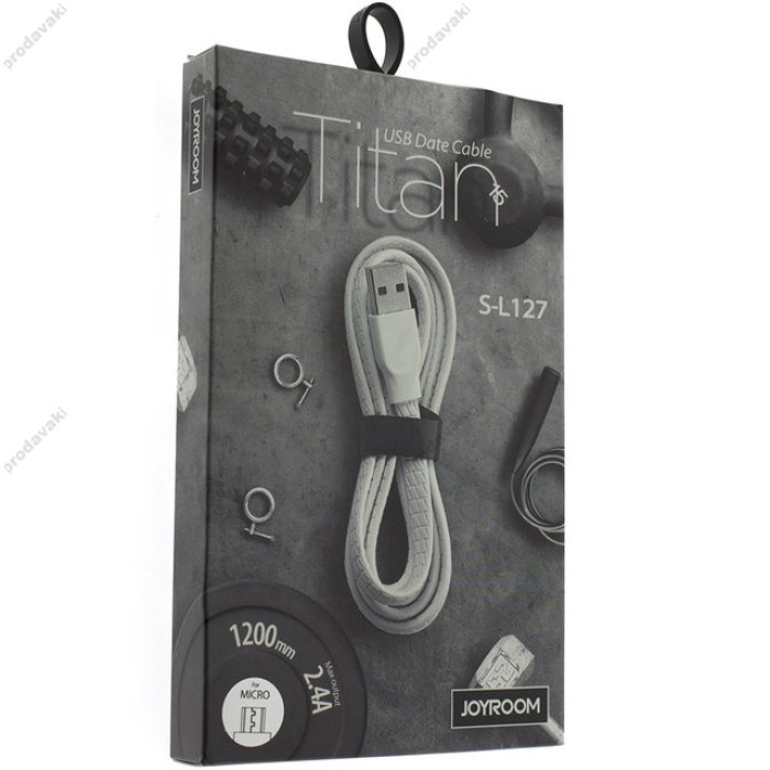 Кабель Joyroom S-L127 Micro Titan 2.4A (1.2m) білий