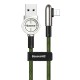 Кабель USB Baseus Exciting Lightning Cable 2.4A 1m зелений