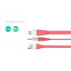 Кабель ROCK Lightning для iPhone 1м червоний