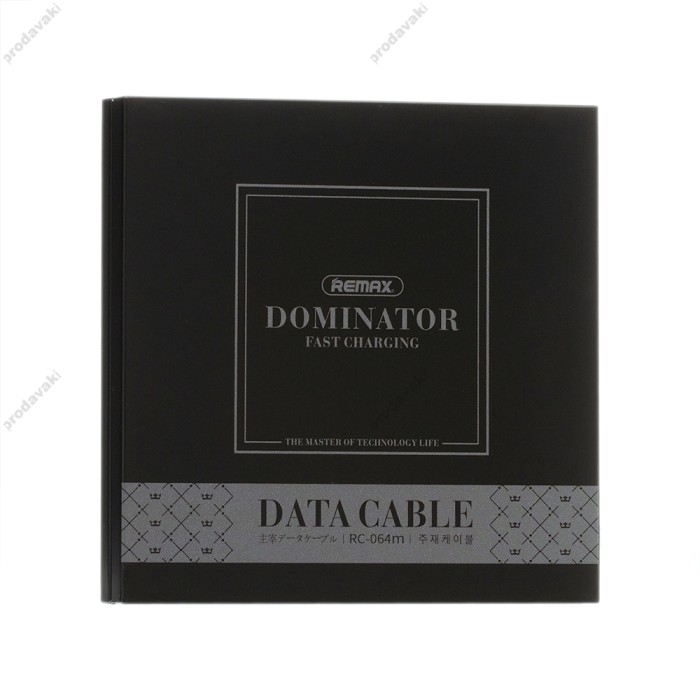 Кабель USB Remax RC-064m Dominator microUSB 1m чорний