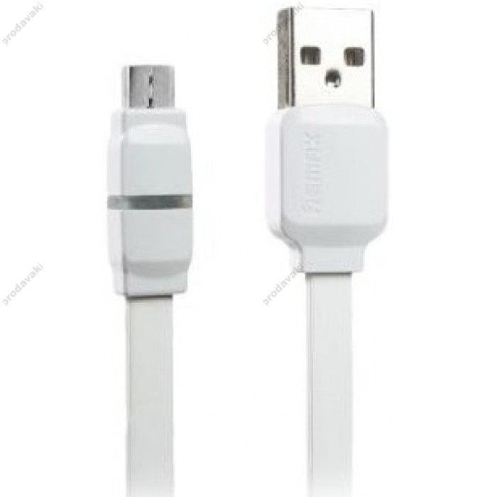 Кабель USB Remax RC-029 Breathe microUSB 1m білий