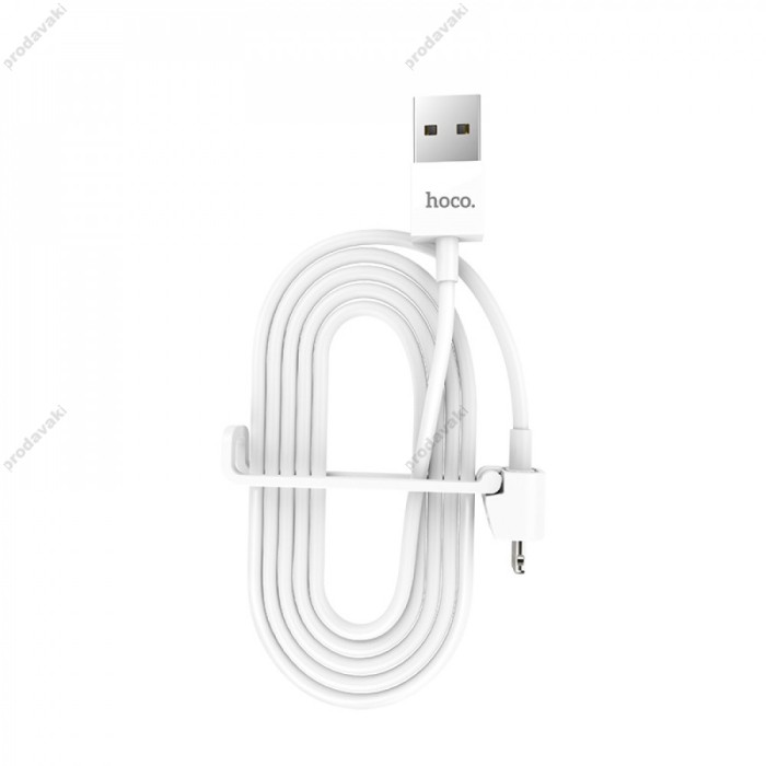 Кабель USB Hoco X31 Holder Lightning (1.0 m) білий