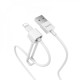 Кабель USB Hoco X31 Holder Lightning (1.0 m) білий
