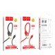 Кабель HOCO U55 Outstanding Cable для Lightning 2-Sided/2,4A/1,2m. Black