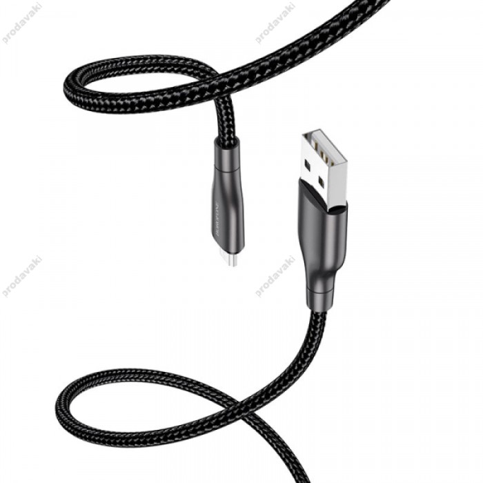 Кабель BOROFONE BX45 Fast selling charging для Micro 2.4A/1m black