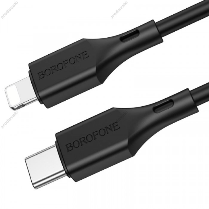 PD Кабель BOROFONE BX49 Cool Lightning 3A/1m black