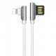Кабель HOCO U42 Exquisite Steel для lightning 2,4A/1,2m. White