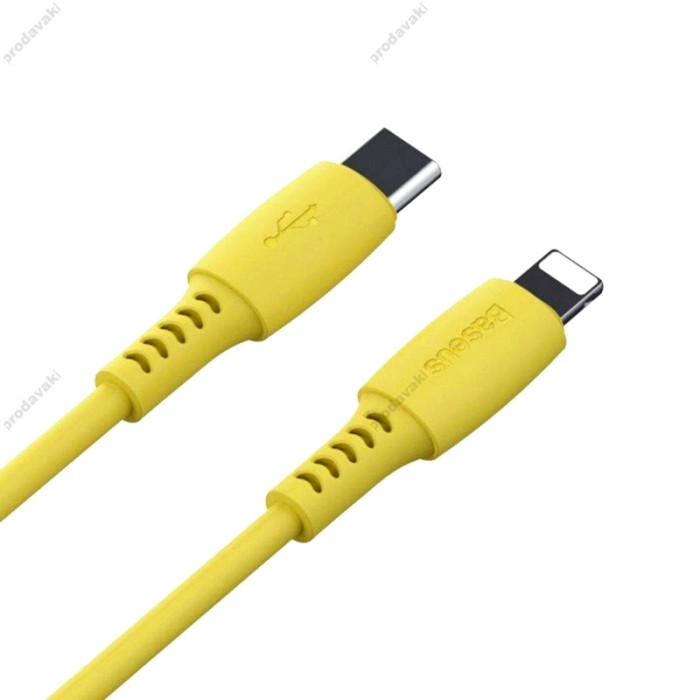 Кабель USB Baseus Colorful Type-C to lightning 18W 1.2m dreen жовтий