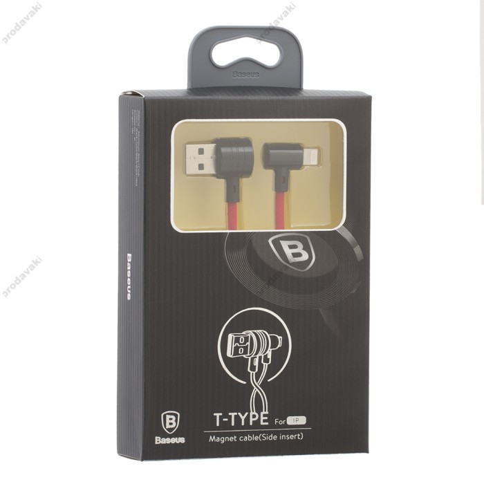 Кабель USB Baseus T-Type Lightning CALTX-A01 червоний
