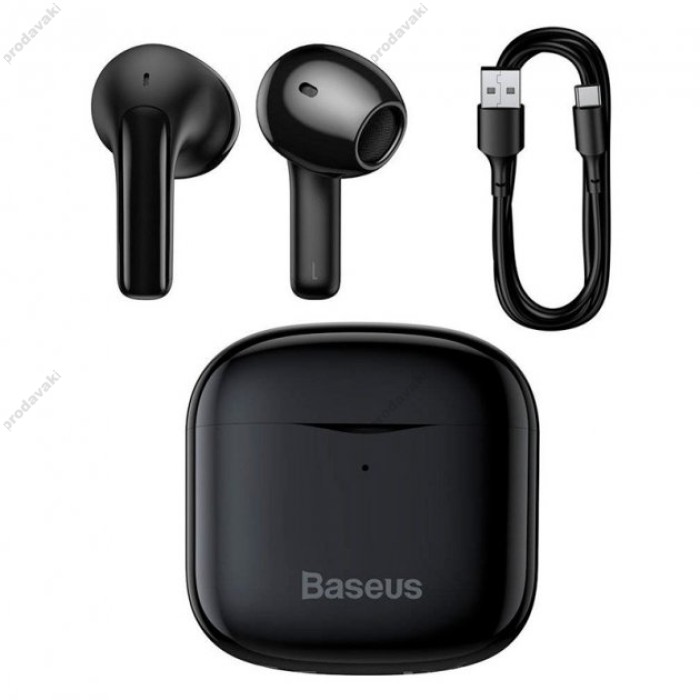 Бездротові Bluetooth навушники Baseus Bowie E3 True Wireless Earphones BT 5.0 Black NGTW080001