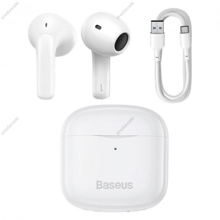 Бездротові Bluetooth навушники Baseus Bowie E3 True Wireless Earphones BT 5.0 White NGTW080002