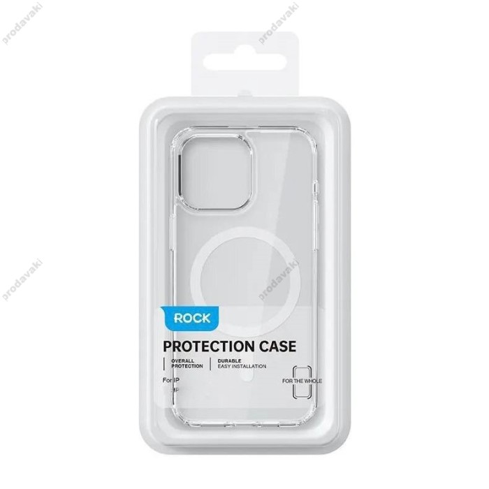 Чохол ROCK Crystal Series Protection Case with Magnetic for iPhone 16 прозорий
