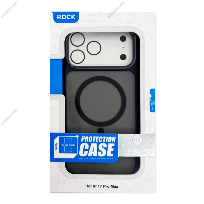Чохол ROCK Guard Touch Magnetic Protection Case (Metal Lens Frame) для iPhone 18 Pro Max Black