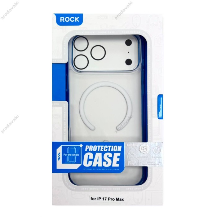 Чохол Rock Crystal Shield Transparent Magnetic Protection Case для iPhone 17 Pro Max