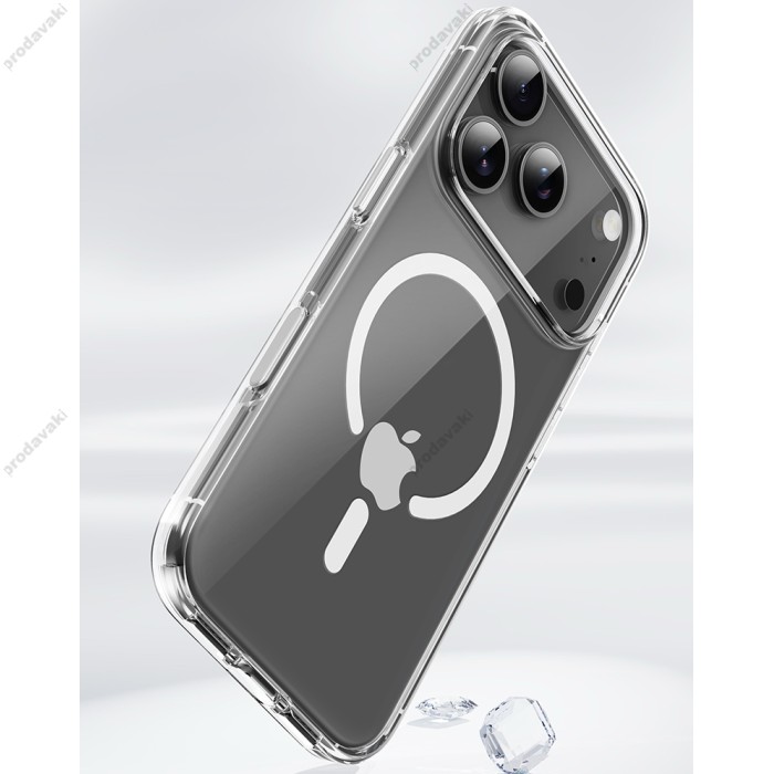 Чохол Rock Crystal Shield Transparent Magnetic Protection Case для iPhone 17 Air