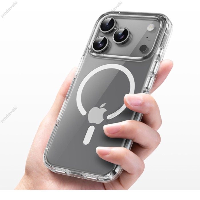 Чохол Rock Crystal Shield Transparent Magnetic Protection Case для iPhone 17 Air