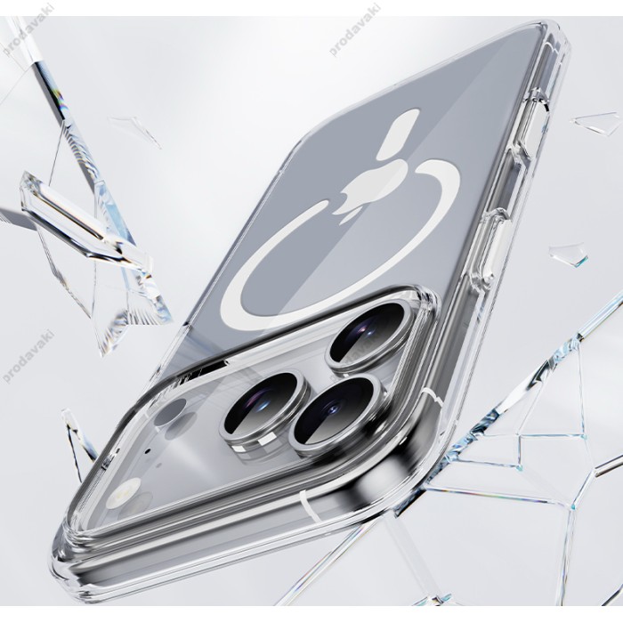 Чохол Rock Crystal Shield Transparent Magnetic Protection Case для iPhone 17 Air