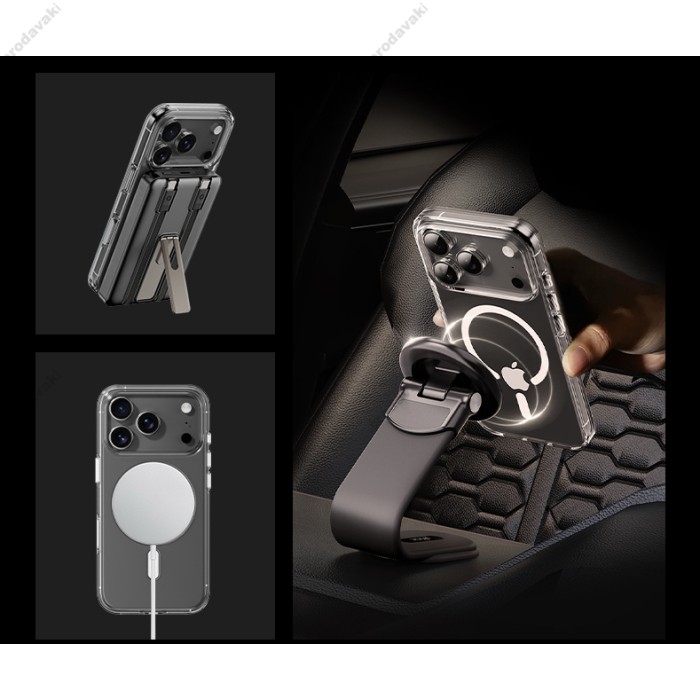 Чохол Rock Crystal Shield Transparent Magnetic Protection Case для iPhone 17 Air