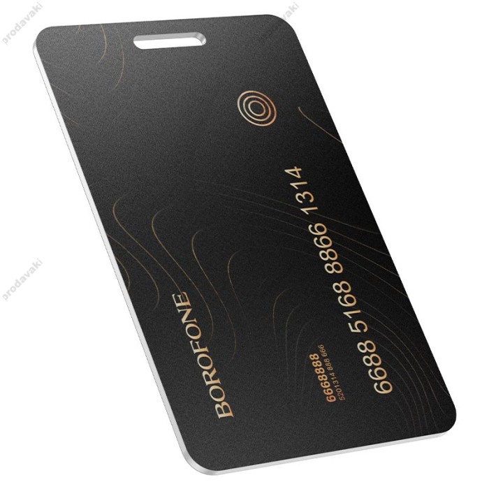 Пошуковий трекер Borofone BC102 Search Card type intelligent positioning anti-lost device IOS Black