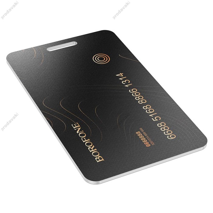 Пошуковий трекер Borofone BC102 Search Card type intelligent positioning anti-lost device IOS Black