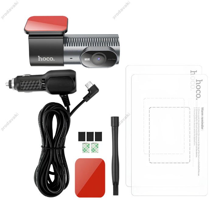 Відеореєстратор HOCO DV13 Screenless hidden driving recorder 720p 25fps WiFi Black