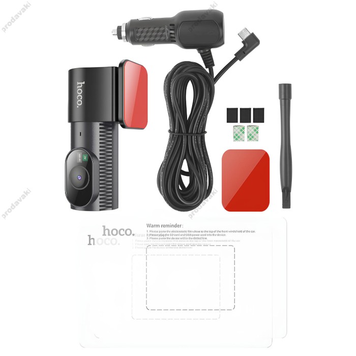 Відеореєстратор HOCO DV7 2K display hidden driving recorder Wi-Fi Black