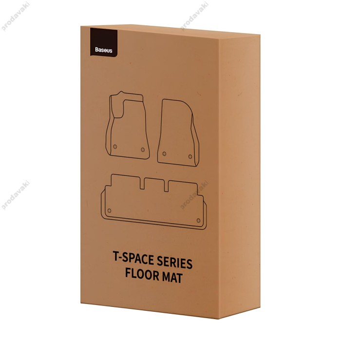 Комплект килимків Baseus T-Space Series 3-Piece Floor Mat for Tesla Model Y C20751300111-00
