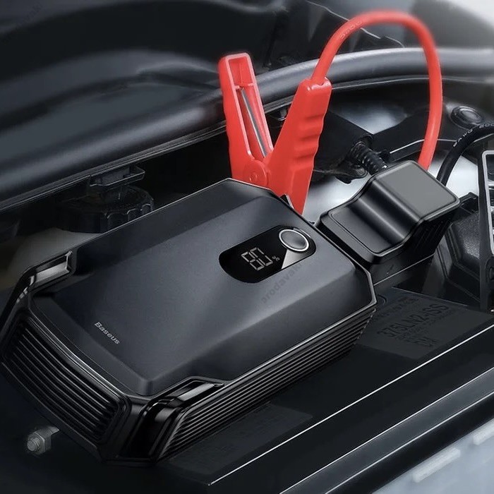 Пусковий зарядний пристрій бустер Baseus Super Energy Max Car Jump Starter піковий 2000A 20000 mAh Black (CGNL020001)