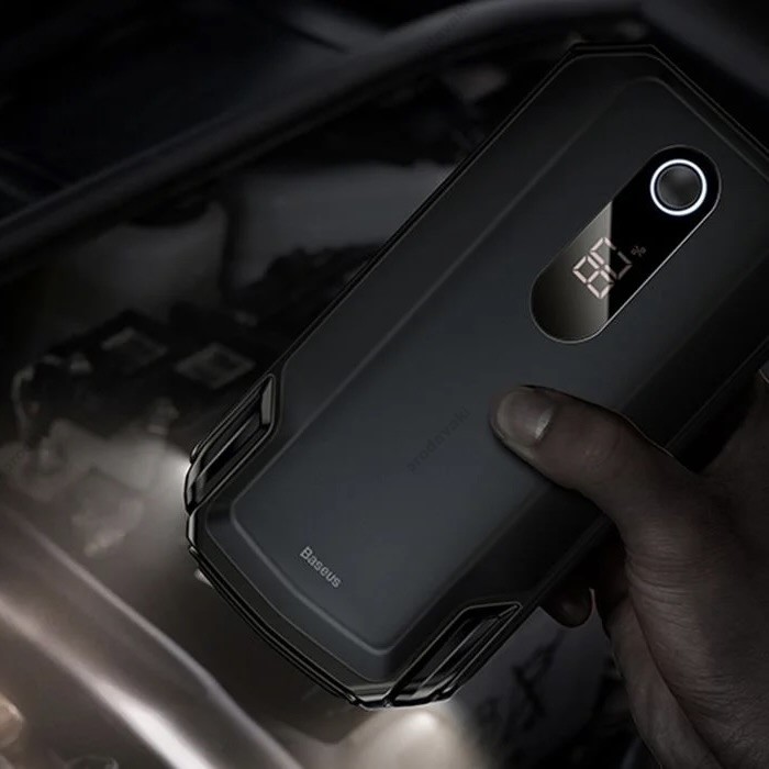 Пусковий зарядний пристрій бустер Baseus Super Energy Max Car Jump Starter піковий 2000A 20000 mAh Black (CGNL020001)
