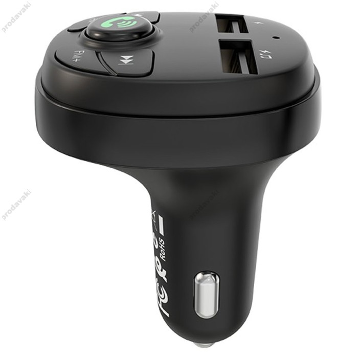 FM - трансмітер BOROFONE BC26 Music joy 2USB/2.1A Black