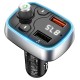 FM - трансмітер BOROFONE BC32 Sunlight QC3.0 2USB/2,4A/18W Black