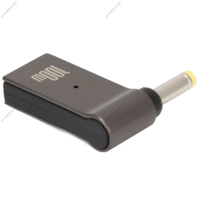 Переходник для питания ноутбука на USB C To DC (4.0x1.7 mm) 100W