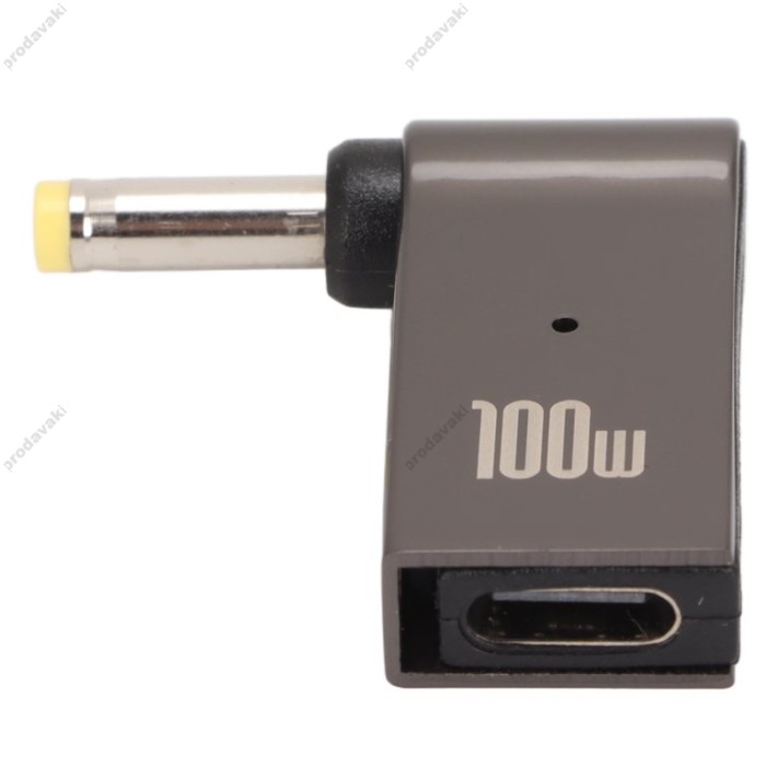 Переходник для питания ноутбука на USB C To DC (4.0x1.7 mm) 100W
