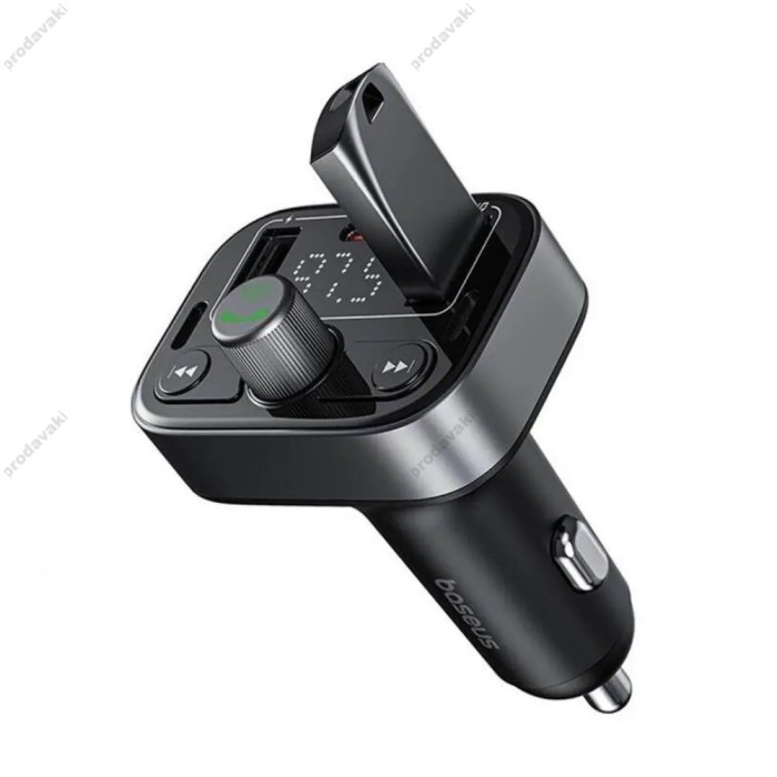 FM - трансмітер Baseus S-09 Pro Series Car FM Transmitter BT5.3 Cluster Black C10762200113-00