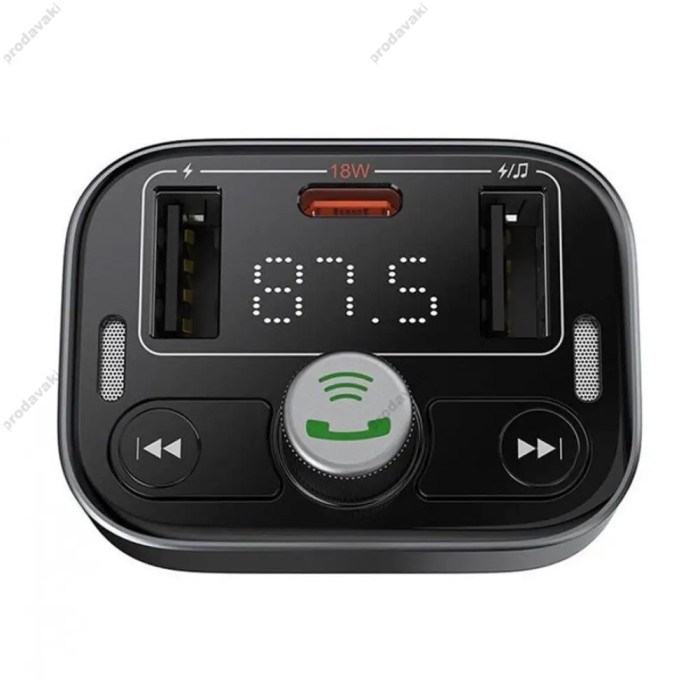 FM - трансмітер Baseus S-09 Pro Series Car FM Transmitter BT5.3 Cluster Black C10762200113-00