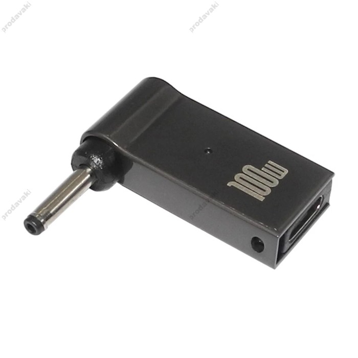 Переходник для питания ноутбука на USB C To DC (3.0x1.1 mm) 100W