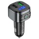 FM - трансмітер HOCO E67 Fighter with Bluetooth transmitter 2USB QC3.0 BT5.0 Black