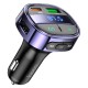 FM - трансмітер HOCO E70 with Bluetooth PD30W QC3.0 BT5.0 Блакитний