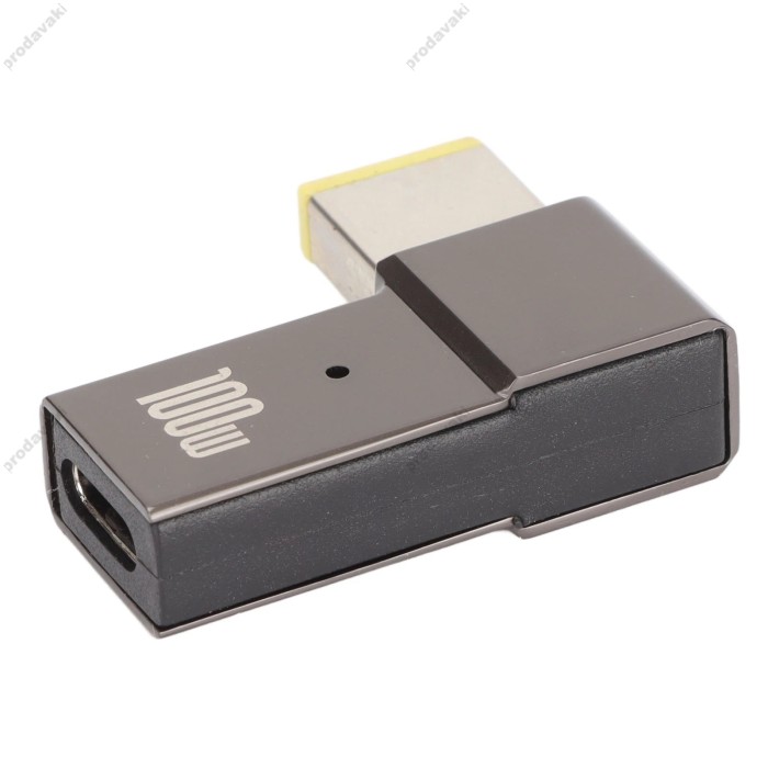 Переходник для питания ноутбука на Lenovo Square Type-C на DC 10x6 мм 100W