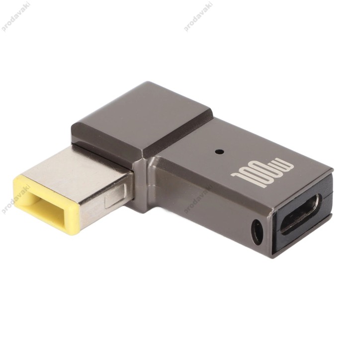 Переходник для питания ноутбука на Lenovo Square Type-C на DC 10x6 мм 100W