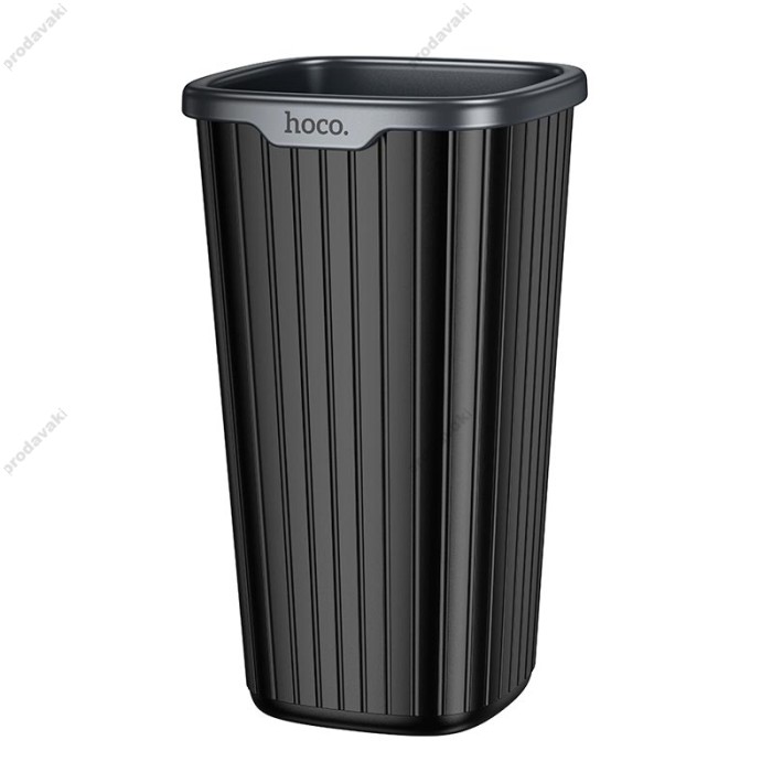 Автомобільний контейнер для сміття HOCO ZP12 Flash car trash can 800 ml Black