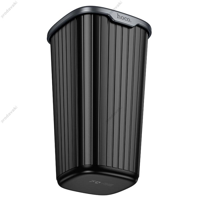 Автомобільний контейнер для сміття HOCO ZP12 Flash car trash can 800 ml Black